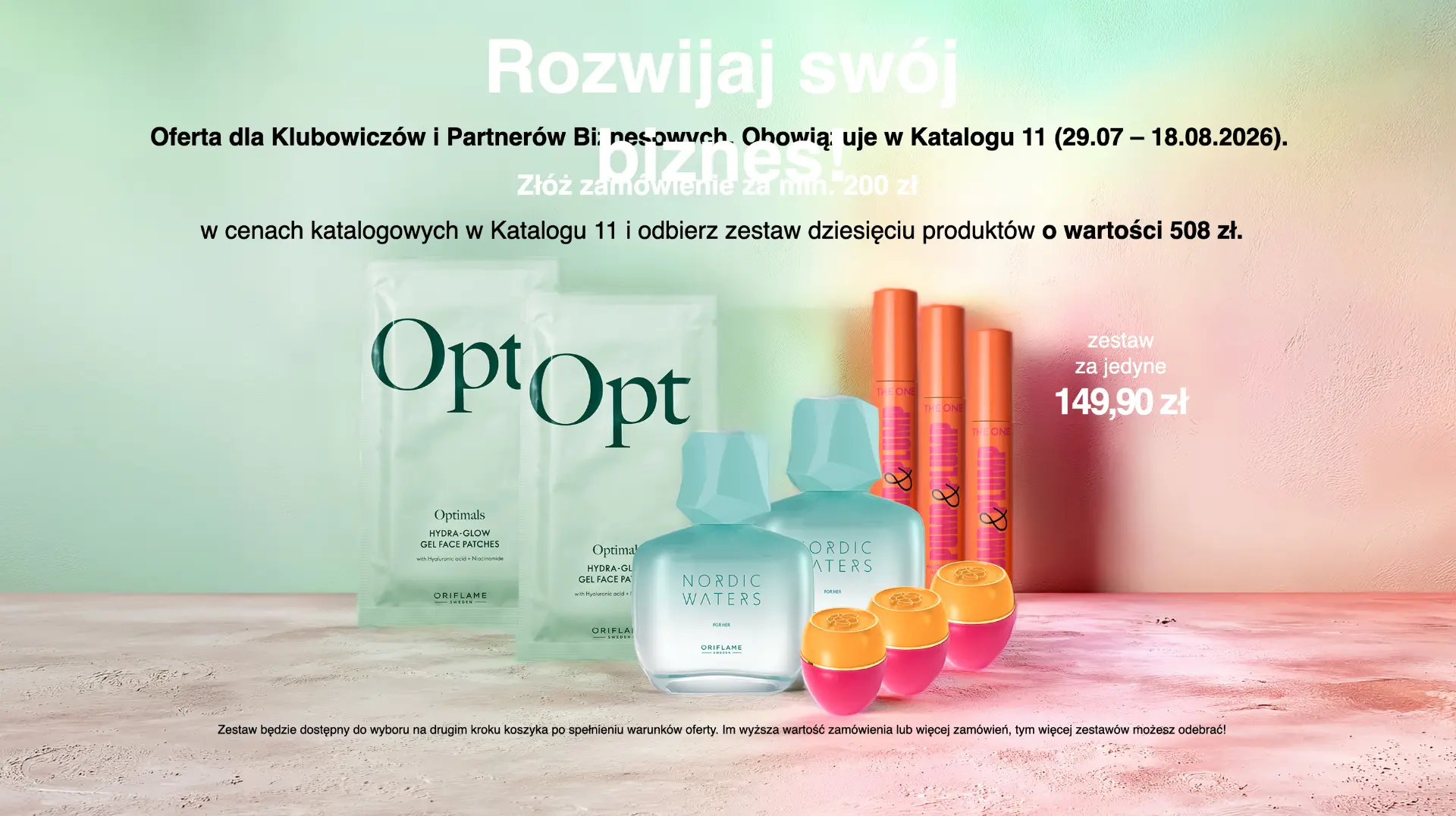 Zestaw 10 produktów za 149,90 zł przy zamówieniu od 200 zł