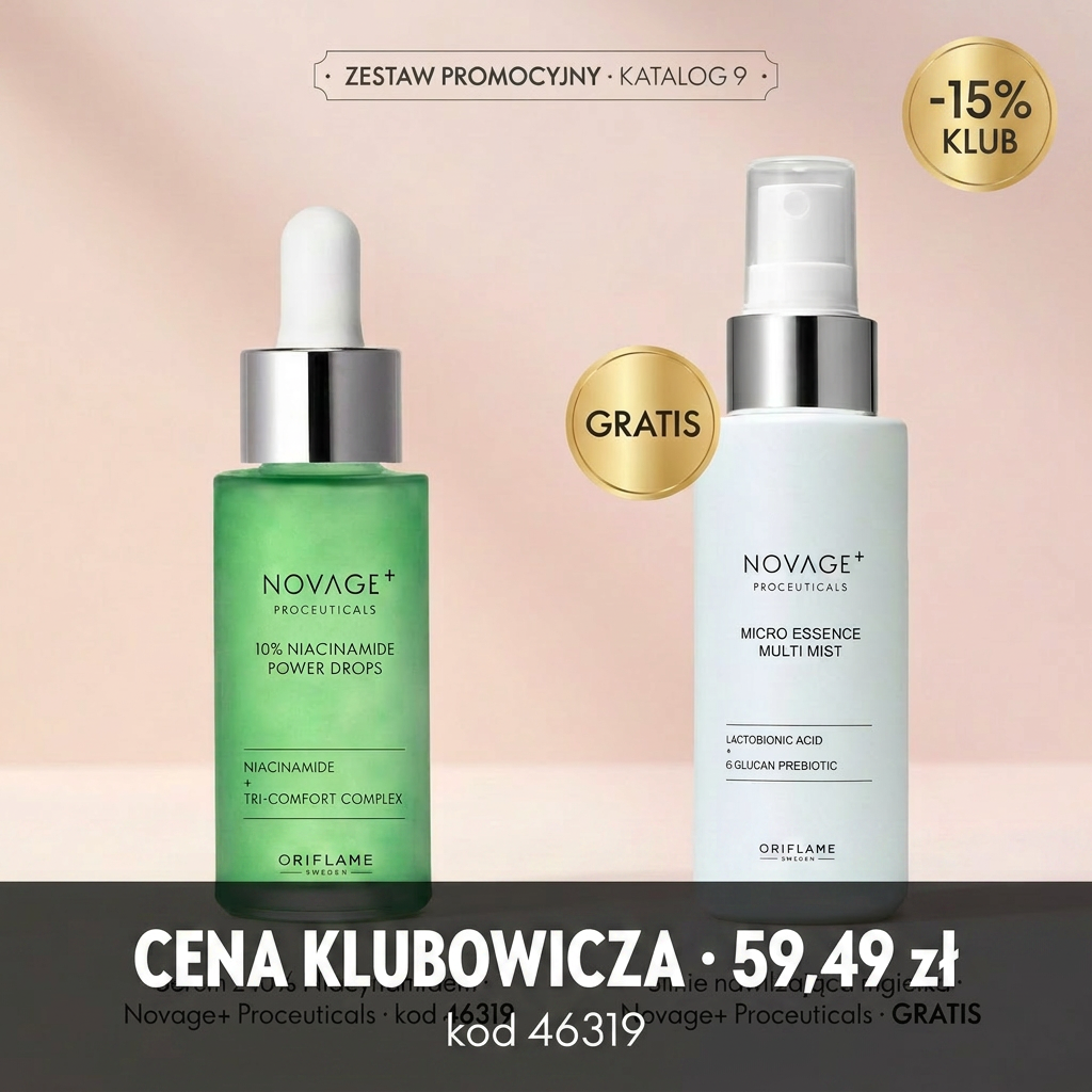 Cena Klubowicza — Serum 10% Niacynamid Novage+ 59,49 zł