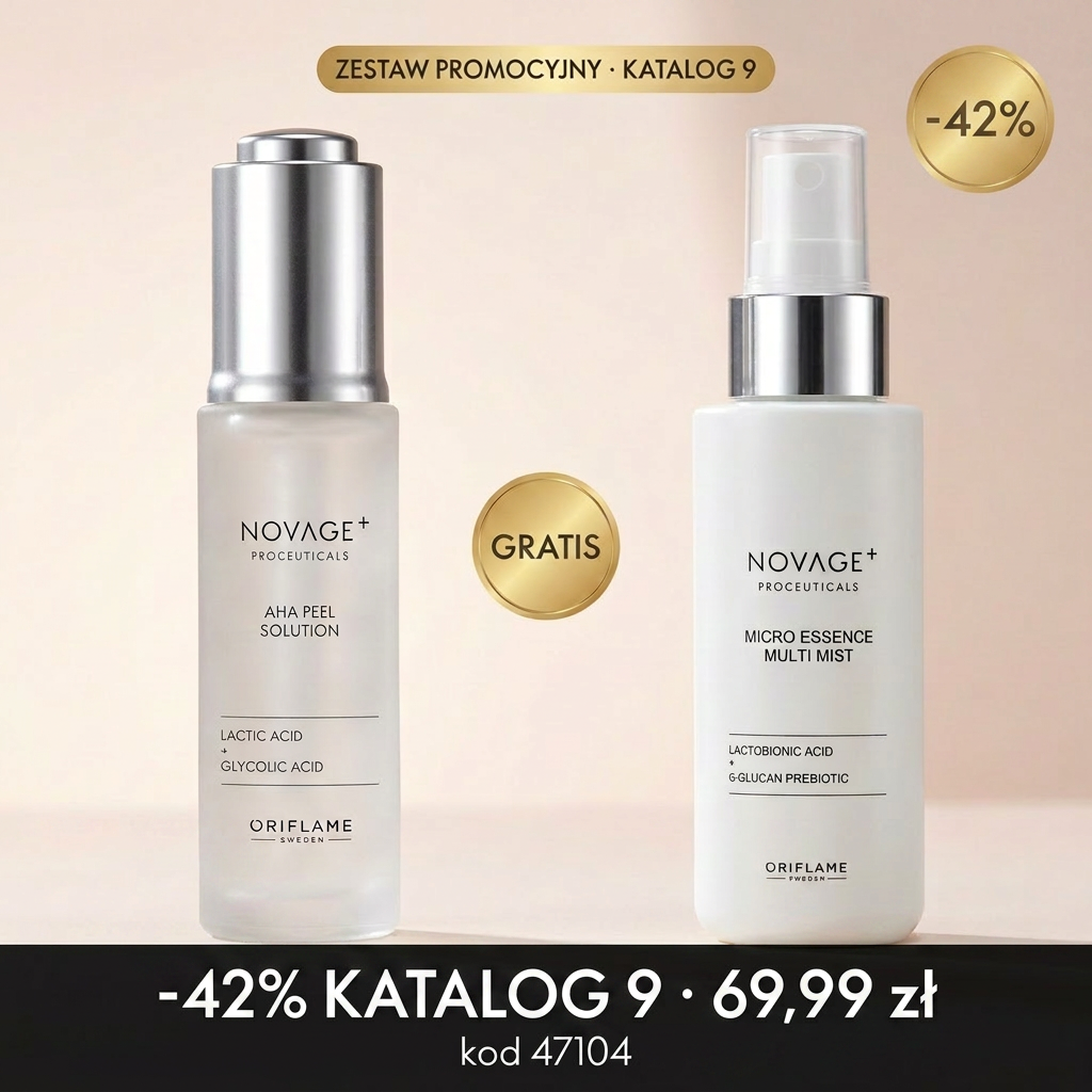 Cena katalogowa — Peeling 6% AHA Novage+ 69,99 zł