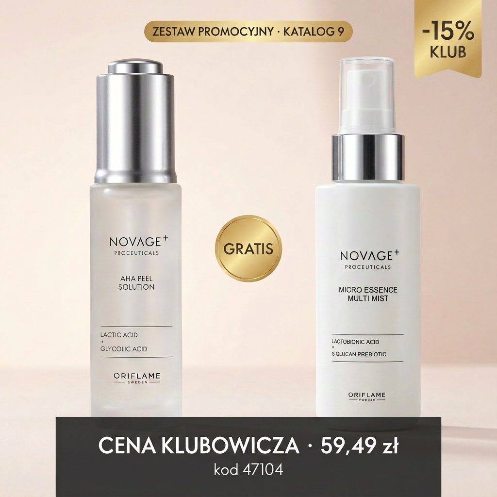 Cena Klubowicza — Peeling 6% AHA Novage+ 59,49 zł
