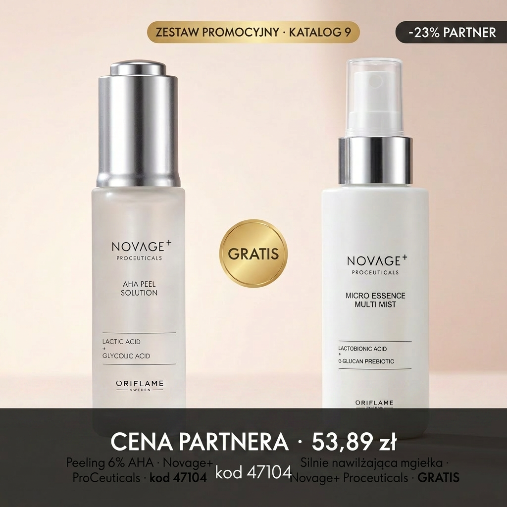 Cena Partnera — Peeling 6% AHA Novage+ 53,89 zł